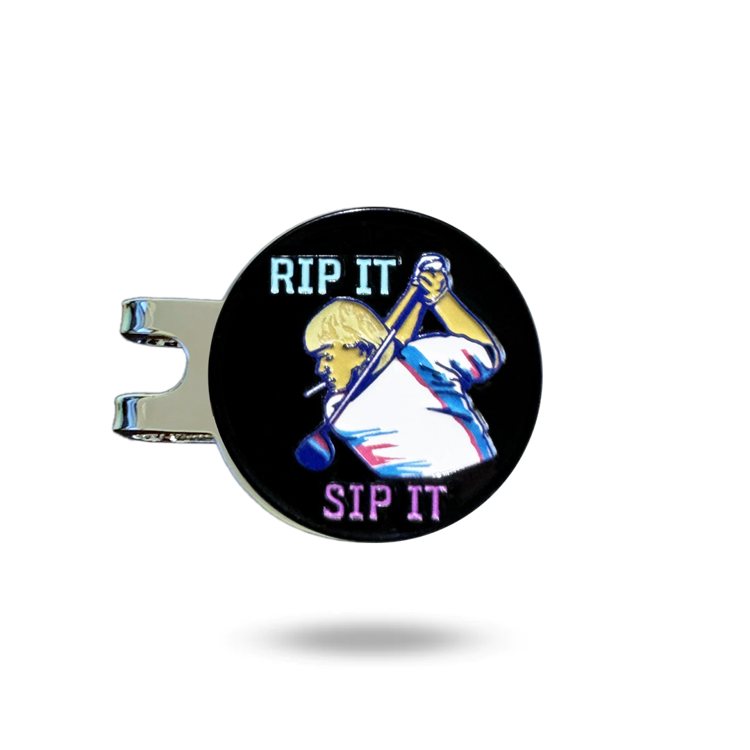 'Rip It & Sip It' Golf Marker