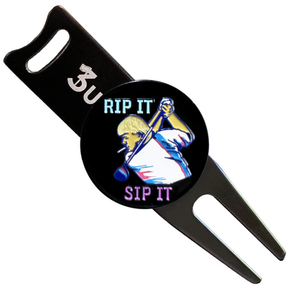 'Rip It & Sip It' Golf Marker