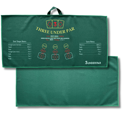 "Royal Flush" Double Sided Golf Towel