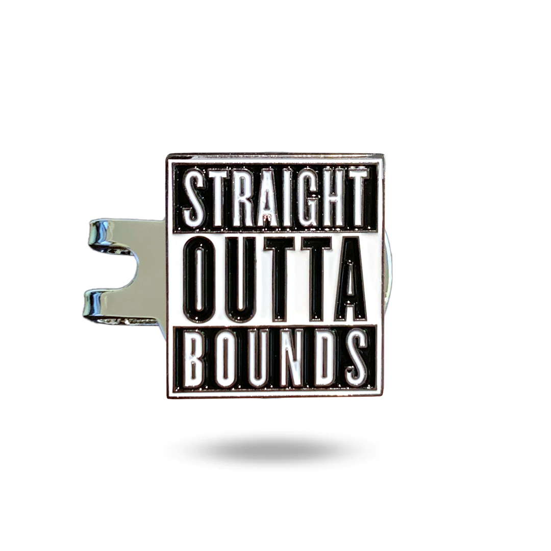 Straight Outta Bounds Golf Marker