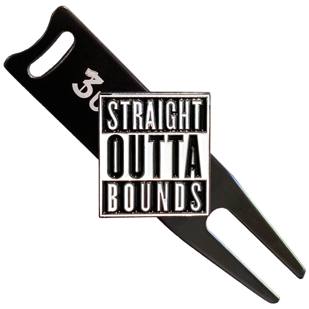 Straight Outta Bounds Golf Marker